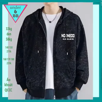 Áo khoác bé trai cao cấp in chữ NOONEOO phong cách cá tính cho bé khoác nắng, giữ ấm