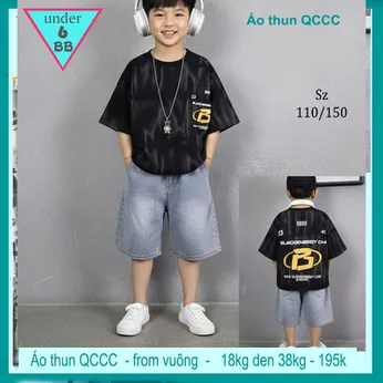 Áo thun bé trai cao cấp in chữ mang phong cách cá tính siêu ngầu cho bé đi chơi , đi học