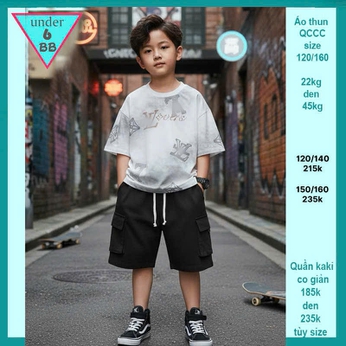 Áo thun bé trai cao cấp in chữ mang phong cách cá tính siêu ngầu cho bé đi chơi , đi học