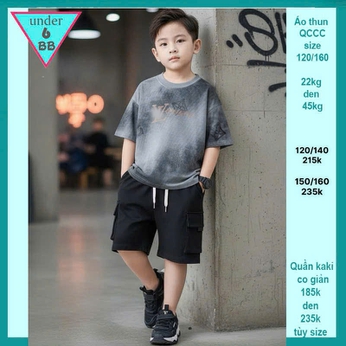 Áo thun bé trai cao cấp in chữ mang phong cách cá tính siêu ngầu cho bé đi chơi , đi học