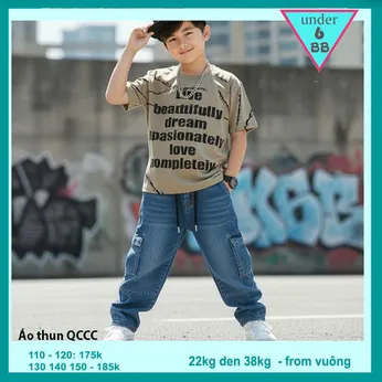 Áo thun bé trai cao cấp in chữ style hàn quốc cá tính cho bé diện đi chơi , đi du lịch