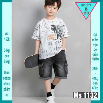 Áo thun bé trai cá tính in full chữ phong cách siêu ngầu cho bé diện đi chơi ,đi du lịch