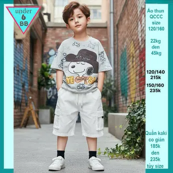 Áo thun bé trai cao cấp in Chú Chó cá tính dành cho bé đi chơi ,đi du lịch