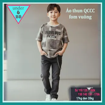 Áo thun bé trai cao cấp in chữ phong cách thời trang cá tính cho bé diện đi chơi , du lịch