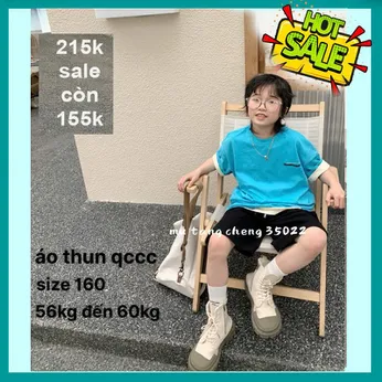 Áo thun bé trai cao cấp in chữ - xanh biển 009