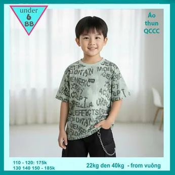 Áo thun bé trai cao cấp in full chữ style hàn quốc cá tính cho bé diện đi chơi , đi du lịch
