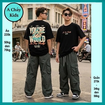 Áo thun bé trai cotton in chữ phong cách cá tính cho bé lớn đi chơi , đi du lịch