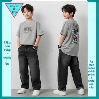 Áo Thun bé trai cotton in hình Mickey cá tính cho bé diện đi chơi , du lịch