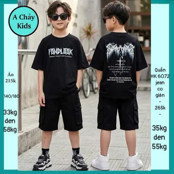 Áo thun bé trai in chữ mang style siêu ngầu cho bé diện đi chơi , du lịch