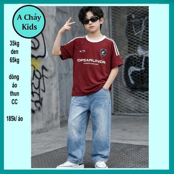 Áo thun bé trai in chữ phong cách hàn quốc cá tính cho bé diện đi chơi , du lịch