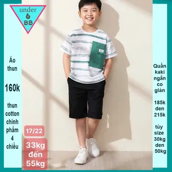 Áo thun bé trai cá tính in phối sọc phong cách cực sang cho bé diện đi chơi ,đi du lịch