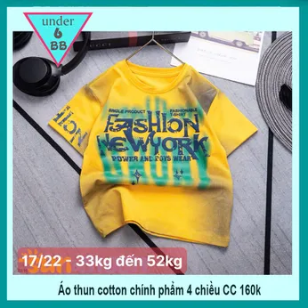 Áo thun bé trai cá tính in chữ phối màu loang style siêu ngầu cho bé diện đi chơi , đi du lịch