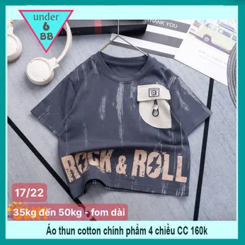 Áo thun bé trai cá tính in chữ phối màu loang mang phong cách hiphop cho bé diện đi chơi ,đi học