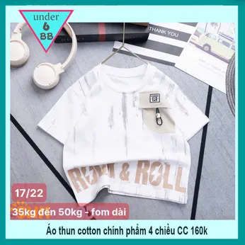 Áo thun bé trai cá tính in chữ phối màu loang mang phong cách hiphop cho bé diện đi chơi ,đi học