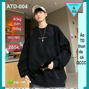 Áo thun bé trai tay dài ( ATD - 004) in chữ phong cách cá tính dành cho tuổi teen đi chơi  , du lịch