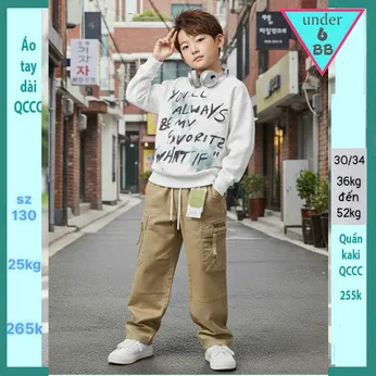 Áo thun tay dài bé trai cao cấp cotton da cá dày dặn in chữ phong cách cá tính cho bé đi chơi ,đi học