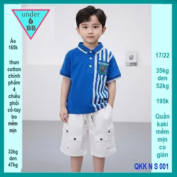 Áo thun có cổ cho bé trai in chữ ROGRAM phong cách cá tính cho bé diện đi du lịch, đi tiệc