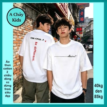 Áo thun cotton bé trai in chữ đơn giản phong cách cá tính dành cho tuổi teen diện đi chơi ,đi du lịch