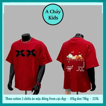 Áo thun cotton bé trai in hình Gấu cá tính phong cách tuổi teen cho bé diện đi chơi , du lịch