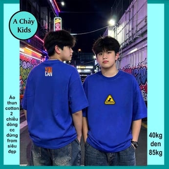 Áo thun cotton bé trai in chữ cá tính phong cách hàn quốc cho bé đi chơi , đi du lịch
