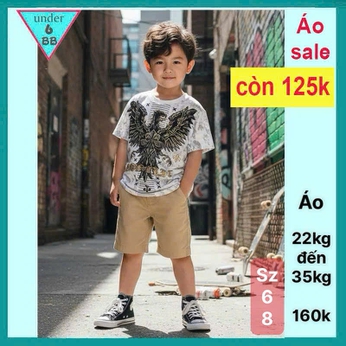 Áo thun hoa văn cho bé trai ( phom ôm ) in họa tiết chim đại bàng phong cách siêu ngầu cho bé đi chơi , đi học