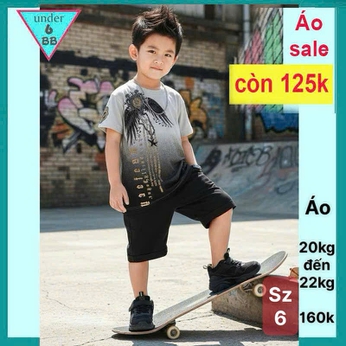 Áo thun hoa văn cho bé trai ( Phom ôm) in họa tiết phong cách cá tính cho bé đi chơi , đi học