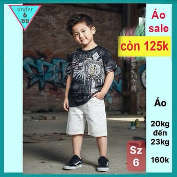 Áo thun hoa văn cho bé trai ( Phom ôm ) in chữ F phối cánh chim phong cách siêu ngầu cho bé đi chơi ,đi học 