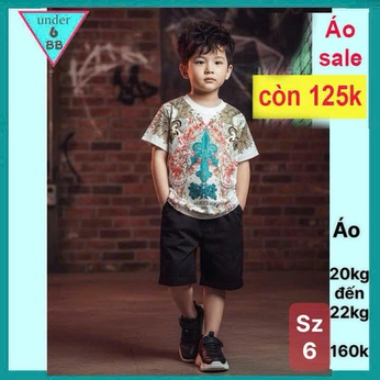Áo thun hoa văn cho bé trai ( phom ôm ) in họa tiết siêu ngầu cho bé đi chơi , đi học