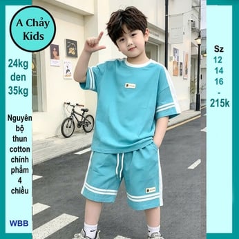 Đồ bộ bé trai hiphop in chữ B phong cách đơn giản vẫn sang cho bé diện phố ,du lịch