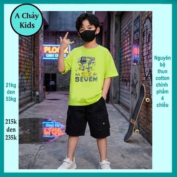Đồ bộ bé trai hiphop in số 67 - Six Seven siêu hottrend phong cách cá tính cho bé diện đi chơi , đi học