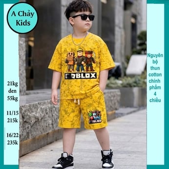 Đồ bộ bé trai hiphop in Rolox phối loang màu phong cách cá tính cho bé đi chơi , đi học