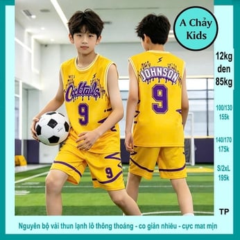 Đồ bộ bé trai thun lạnh sát nách thể thao in Cock09 phong cách cá tính cho bé đi chơi , đi học