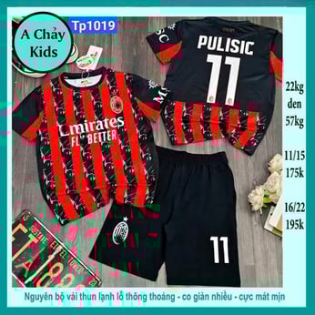 Đồ bộ bé trai thun lạnh thể thao in số 11 phong cách bóng đá cho bé diện đi chơi , đi học