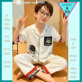 Đồ bộ pijama cho bé trai in hình Phi Hành Gia cho bé mặc nhà , mặc ngủ 