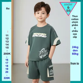 Quần áo bé trai cotton in chữ Racing get out phong cách cá tính cho bé đi chơi , đi học 