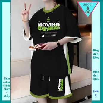 Quần áo bé trai in chữ MOVING FORWARD phong cách cá tính cho bé lớn diện đi chơi , đi học