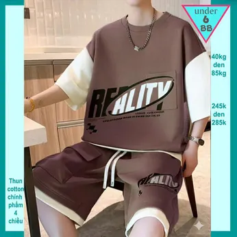 Quần áo bé trai in chữ REALITY phong cách hàn quốc cá tính cho bé đi chơi , đi học