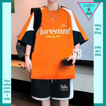 Quần áo bé trai size lớn in chữ Auremnt phong cách cá tính dành cho tuổi teen đi chơi , đi học