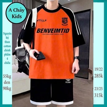 Quần áo bé trai size lớn in chữ BENVEIMTID phong cách tuổi teen cá tính cho bé diện đi chơi , đi học