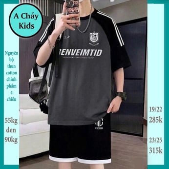 Quần áo bé trai size lớn in chữ BENVEIMTID phong cách tuổi teen cá tính cho bé diện đi chơi , đi học