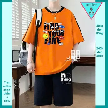 Quần áo bé trai size lớn in chữ FIND YOUR FIRE phong cách thời trang cá tính cho bé đi chơi , đi học