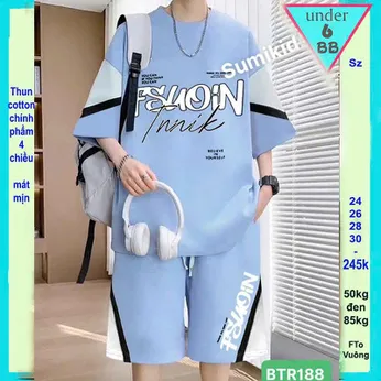 Quần áo bé trai size lớn in chữ FSUOIN phong cách thời trang cá tính dành cho tuổi teen đi chơi , đi học