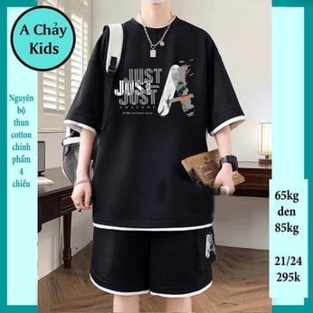Quần áo bé trai size lớn in chữ JUST phong cách cá tính dành cho tuổi teen đi chơi , đi học