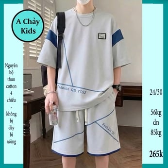 Quần áo bé trai size lớn in chữ phong cách hàn quốc cá tính dành cho tuổi teen đi chơi , đi học