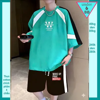 Quần áo bé trai size lớn in chữ W phối màu cá tính cho bé lớn diện đi chơi , đi học
