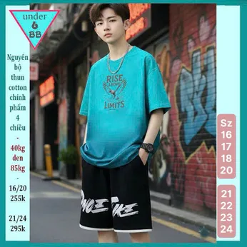 Quần áo bé trai size lớn in Chim Đại Bàng phối màu loang cá tính cho bé lớn đi chơi ,đi học