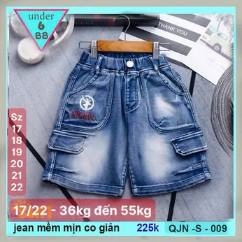 Quần jean bé trai ( QJN - S - 009 - 36kg đến 55kg )