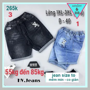 Quần jean bé trai ( MS : D40 - 55kg đến 85kg )