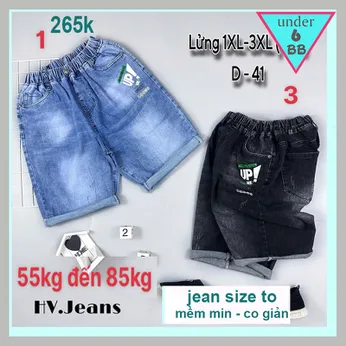 Quần jean bé trai ( MS : D41 - 55kg đến 85kg )