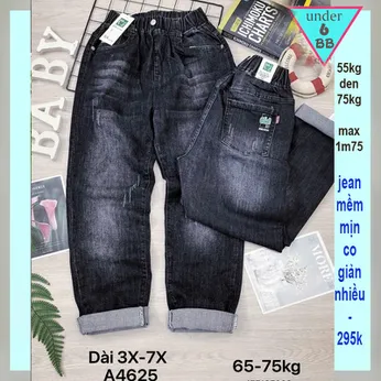 Quần jean dài bé trai ( A4625 - 55kg đến 75kg )